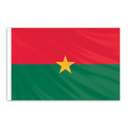 Burkina Faso Indoor Nylon Flag 3'x5'